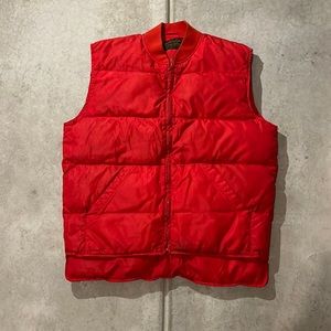 Eddie Bauer red Goose down vest